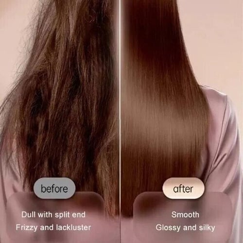 Curl Straight Hair 2 -in -1 -Hot Luftkammad jonisk rak hårkam är torr och våt