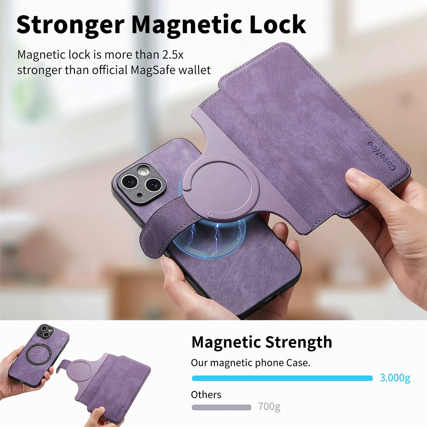 Avtagbart Magsafe 2-i-1-fodral för telefon