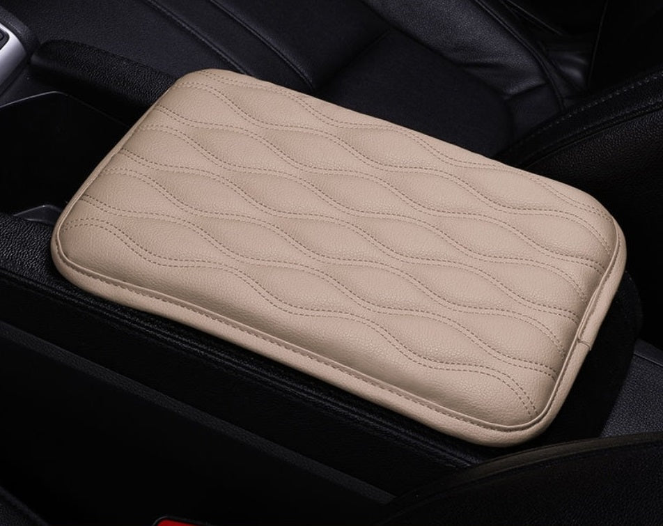 Läder bil armstöd Box Pad