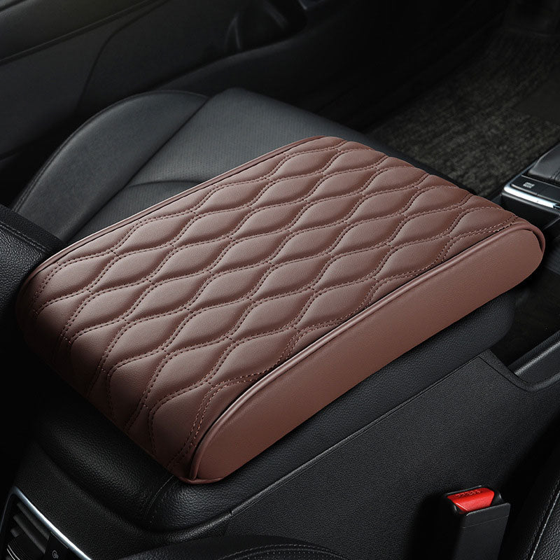 Läder bil armstöd Box Pad
