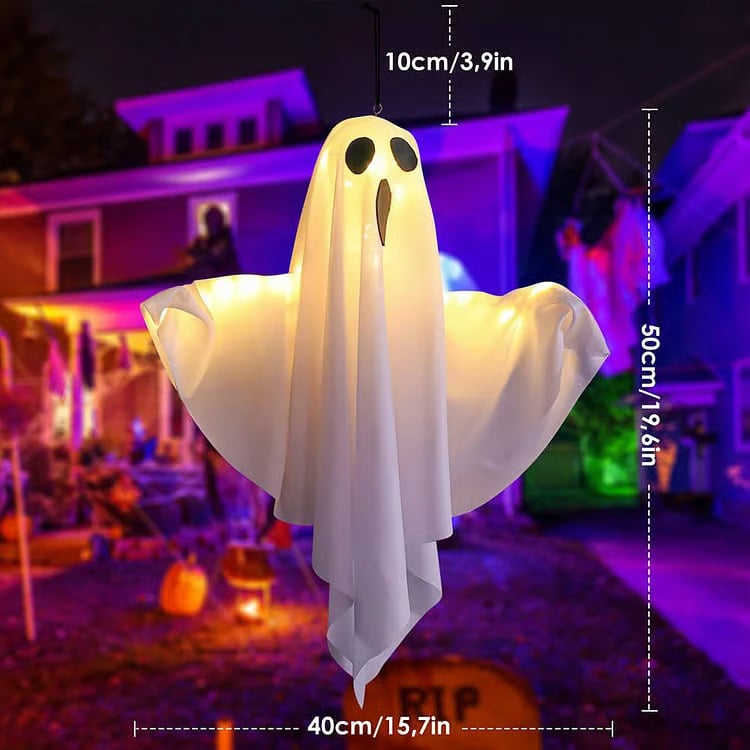 👻Halloween-ljusande spök-kronkrona🎃