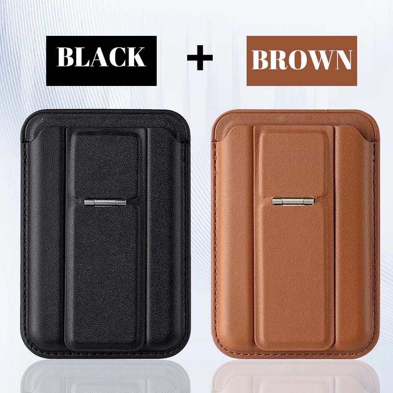 Magnetisk plånbok, iPhone plånbok med justerbart stativ