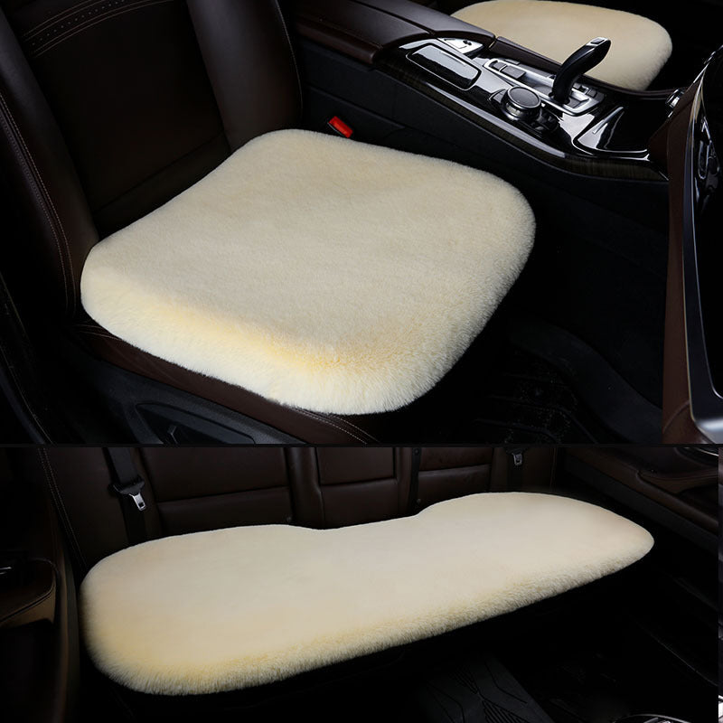 Bilstolsöverdrag 3 delar Universal varm fluffig sittdyna