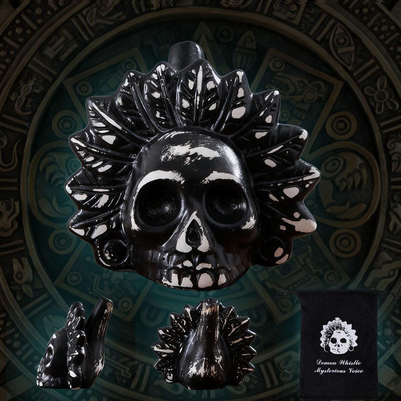 Aztec Death Whistle – Realistisk leksak i form av en skrikande människoskalle