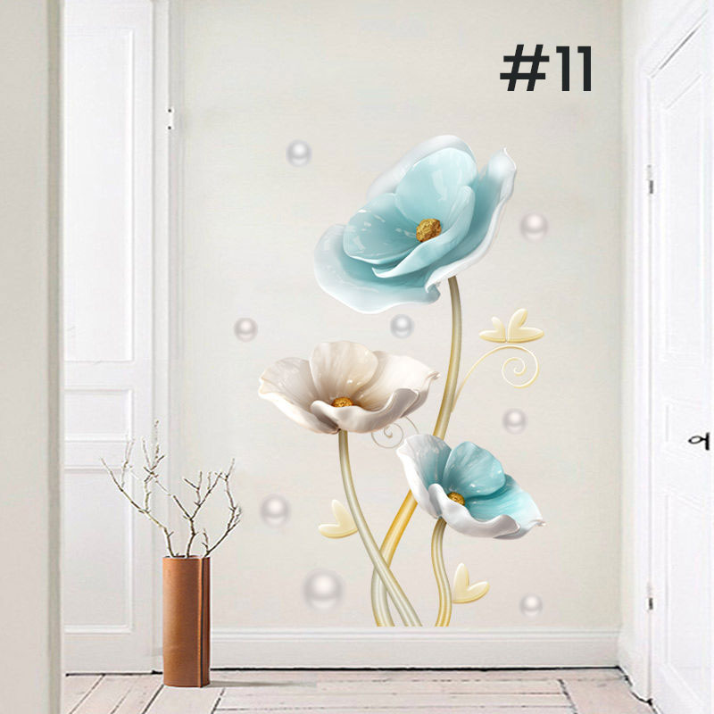 đ„Last Day Promotion 49% RABATTđ„Blomster vĂ€ggdekal tapet