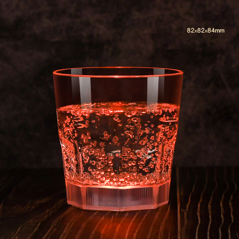 đ„I mörkret, ljusa champagneglas