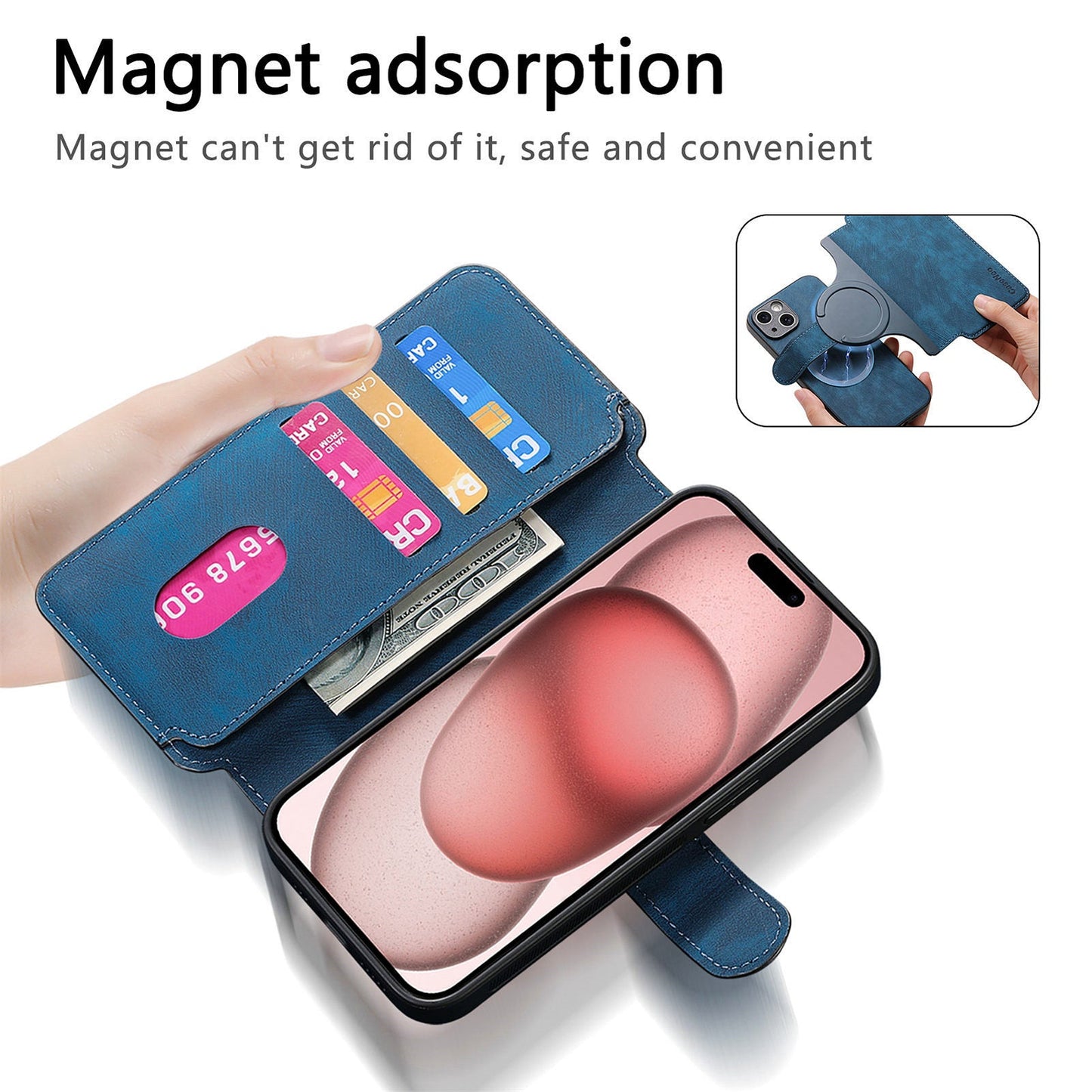 Avtagbart Magsafe 2-i-1-fodral för telefon