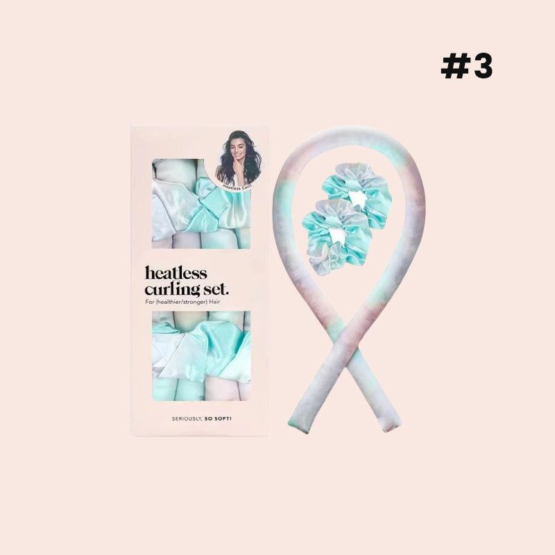 đž Satin Heatless Curling Rod Kit - Effortless Curls, hĂ„rvĂ€nlig skönhetshemlighet!