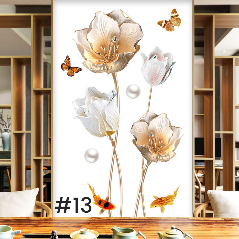 đ„Last Day Promotion 49% RABATTđ„Blomster vĂ€ggdekal tapet