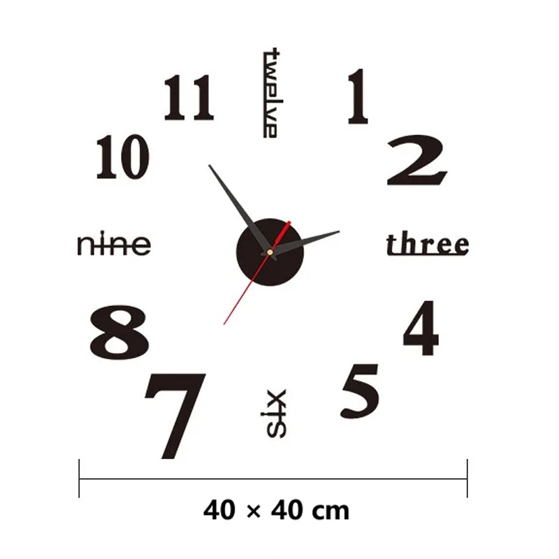⏰3D väggdekaler, dekorativa klockor/3D väggdekaler, dekorativa klockor