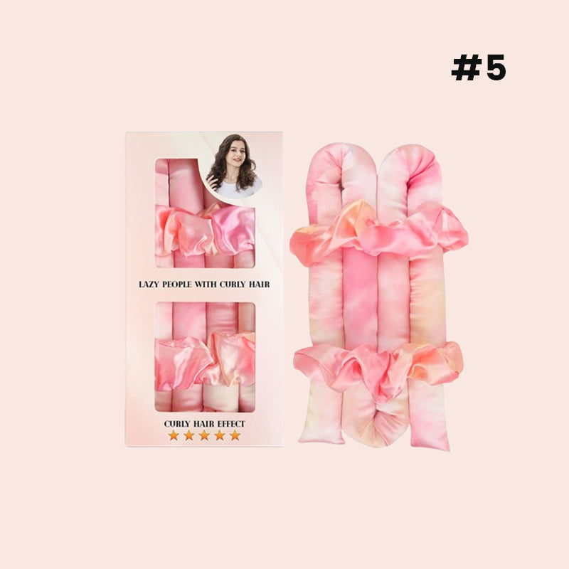 đž Satin Heatless Curling Rod Kit - Effortless Curls, hĂ„rvĂ€nlig skönhetshemlighet!