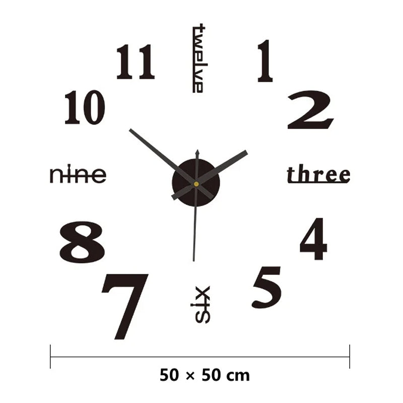 ⏰3D väggdekaler, dekorativa klockor/3D väggdekaler, dekorativa klockor