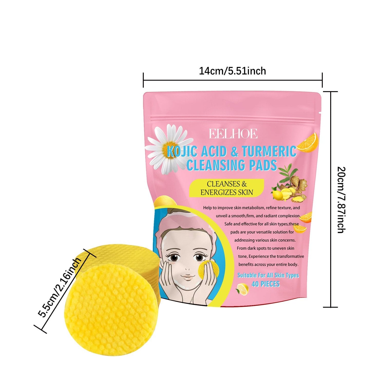 đ„ Gurkmeja Kojic Acid Cleansing Pads