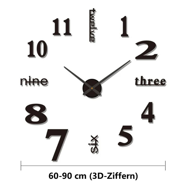 ⏰3D väggdekaler, dekorativa klockor/3D väggdekaler, dekorativa klockor