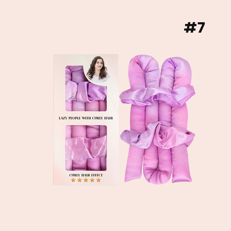 đž Satin Heatless Curling Rod Kit - Effortless Curls, hĂ„rvĂ€nlig skönhetshemlighet!