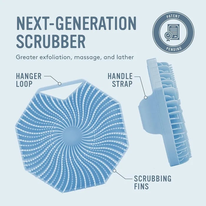 Antimikrobiell Silikonkroppsborste För Duschning/Antimicrobial Silicone Body Brush for Showering