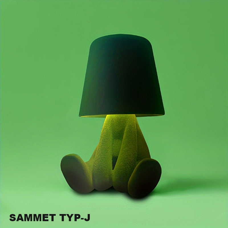 Touch-kontroll bordslampa Gyllene staty LED-lampa