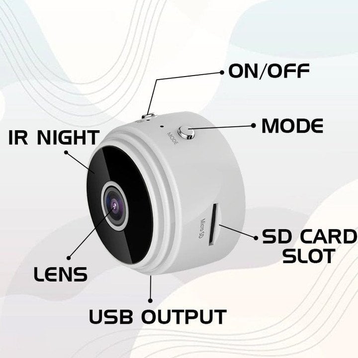 đ„Mini trĂ„dlös magnetisk sĂ€kerhetskamera