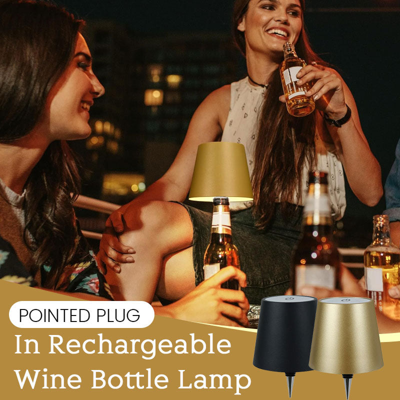 Spetsig uppladdningsbar plug-in-lampa för vinflaskor