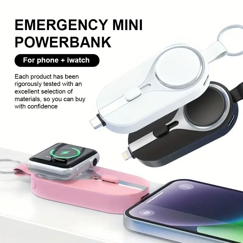 🔥Uppladdningsbar nyckelring📱För telefon + iwatch/Rechargeable Keychain For Phone + iWatch