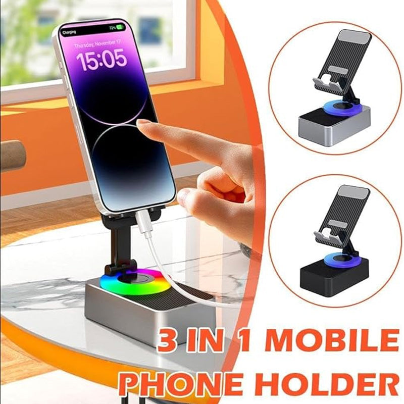 Live-Höjnings- Och Rotationsmobilhållare Med Högtalare 🎤📱