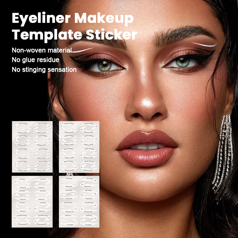 Klistermärken för sminkmallar för ögonskugga/eyeliner
