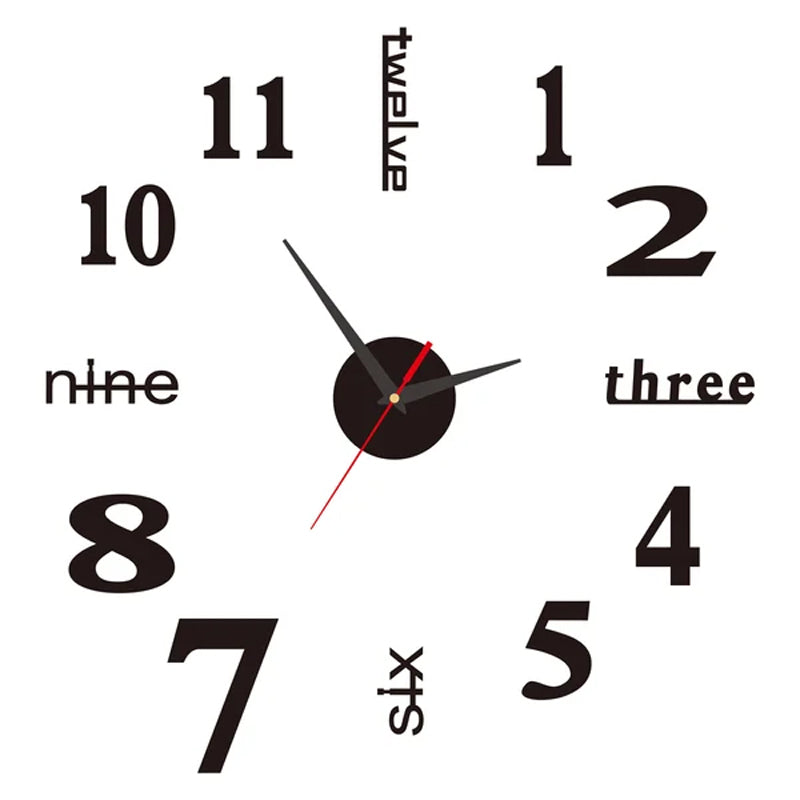 ⏰3D väggdekaler, dekorativa klockor/3D väggdekaler, dekorativa klockor