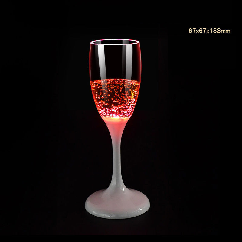 đ„I mörkret, ljusa champagneglas