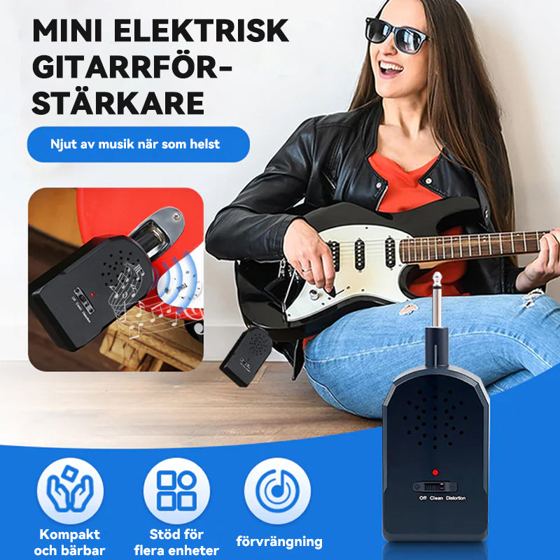 đžMini bĂ€rbar elektrisk gitarrförstĂ€rkar