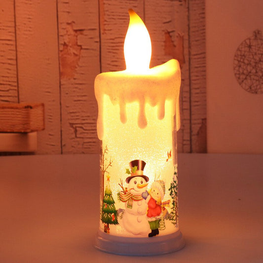 🎅🕯️Weihnachtliches flammfritt stearinljus/🎅🕯️Christmas flammfritt stearinljus