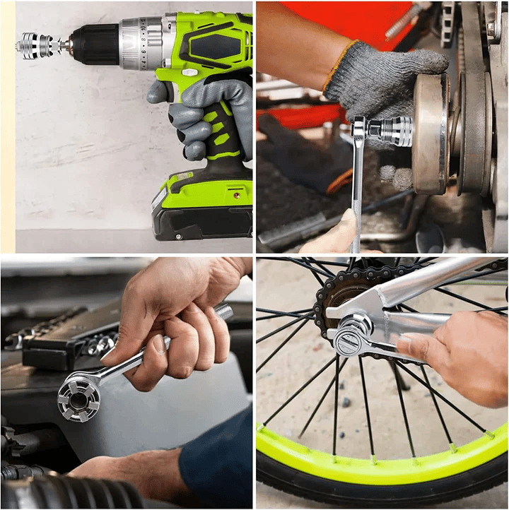 Multifunktions Universal Socket Wrench Tool - Universal Underhållsverktyg
