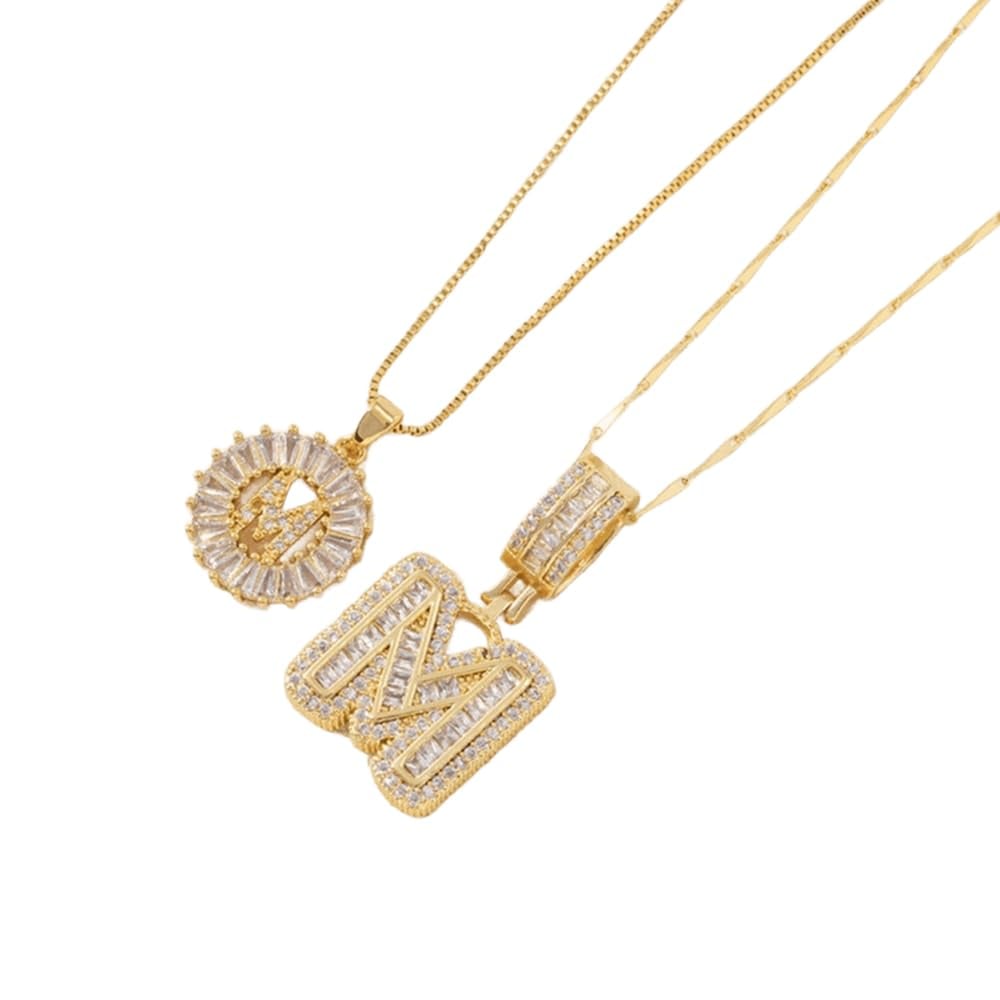 ⭐50% RABATT⭐Alfabetet Hängsmycke Halsband Set