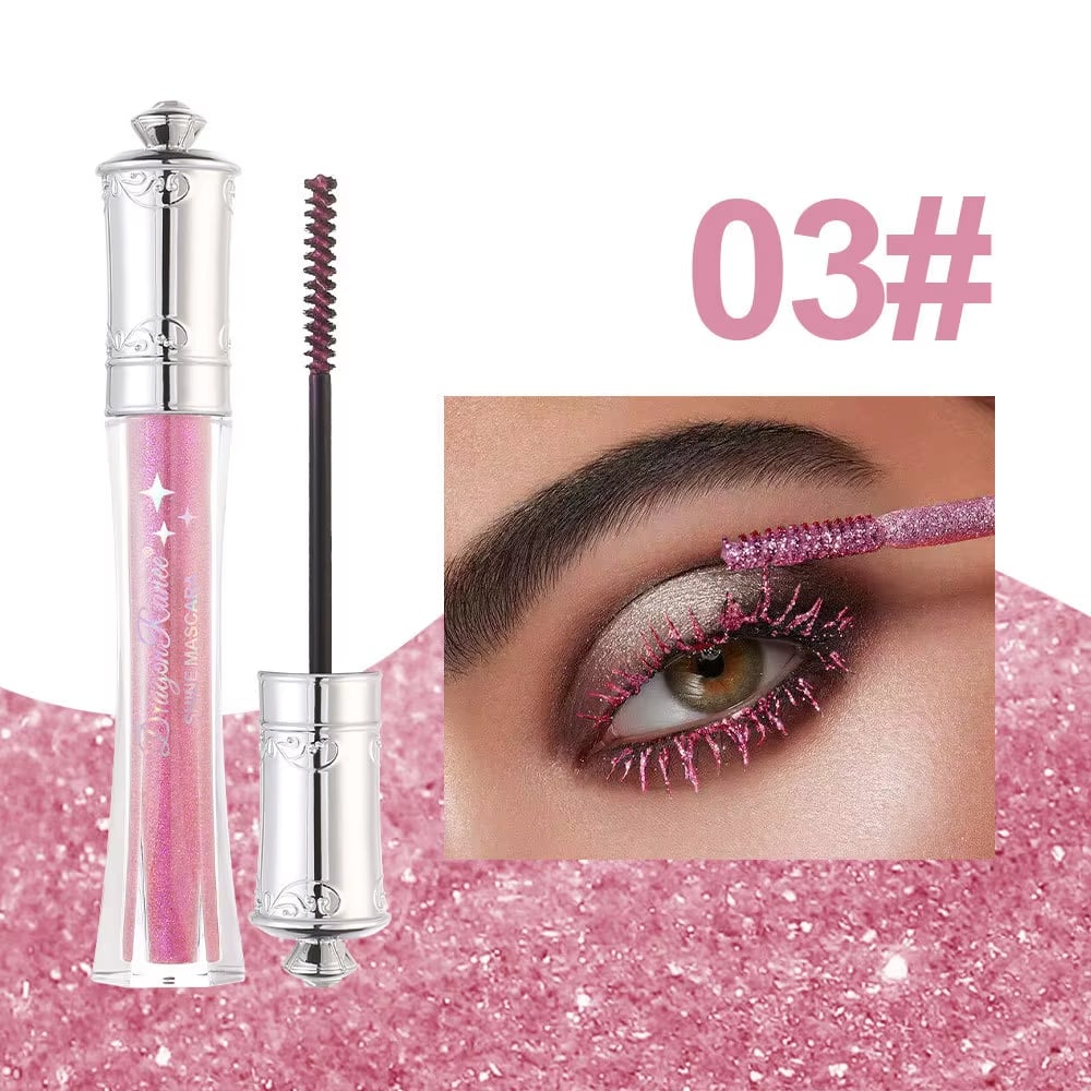 Glittrande Kristalldiamantfärgad Glittermascara