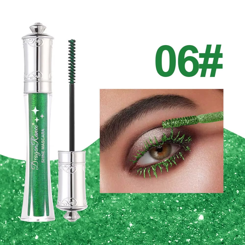 Glittrande Kristalldiamantfärgad Glittermascara