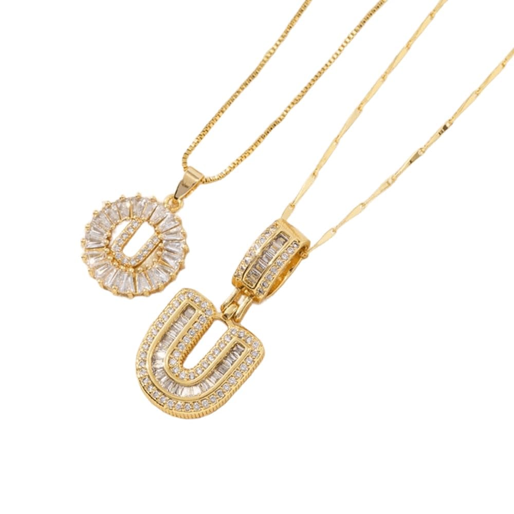 ⭐50% RABATT⭐Alfabetet Hängsmycke Halsband Set