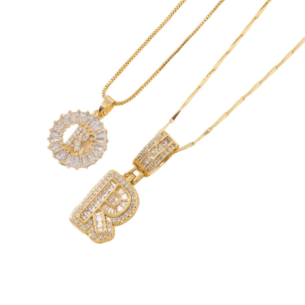 ⭐50% RABATT⭐Alfabetet Hängsmycke Halsband Set