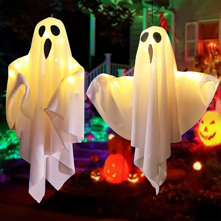 👻Halloween-ljusande spök-kronkrona🎃