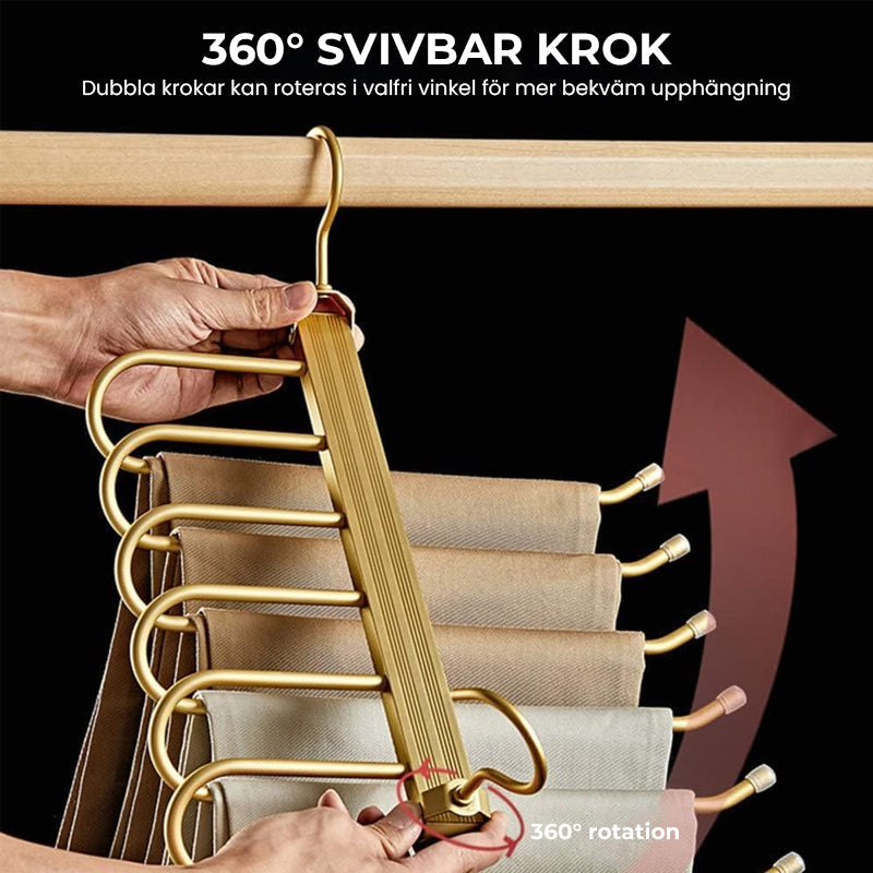Multifunktionellt Hopfällbart Byxställ/Multifunctional Folding Pants Rack