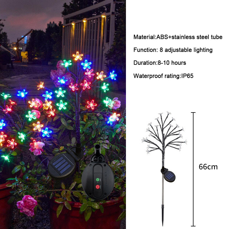 ✨Utomhus Vattentät Cherry Blossom Multicolour Solar Garden Lights🎉