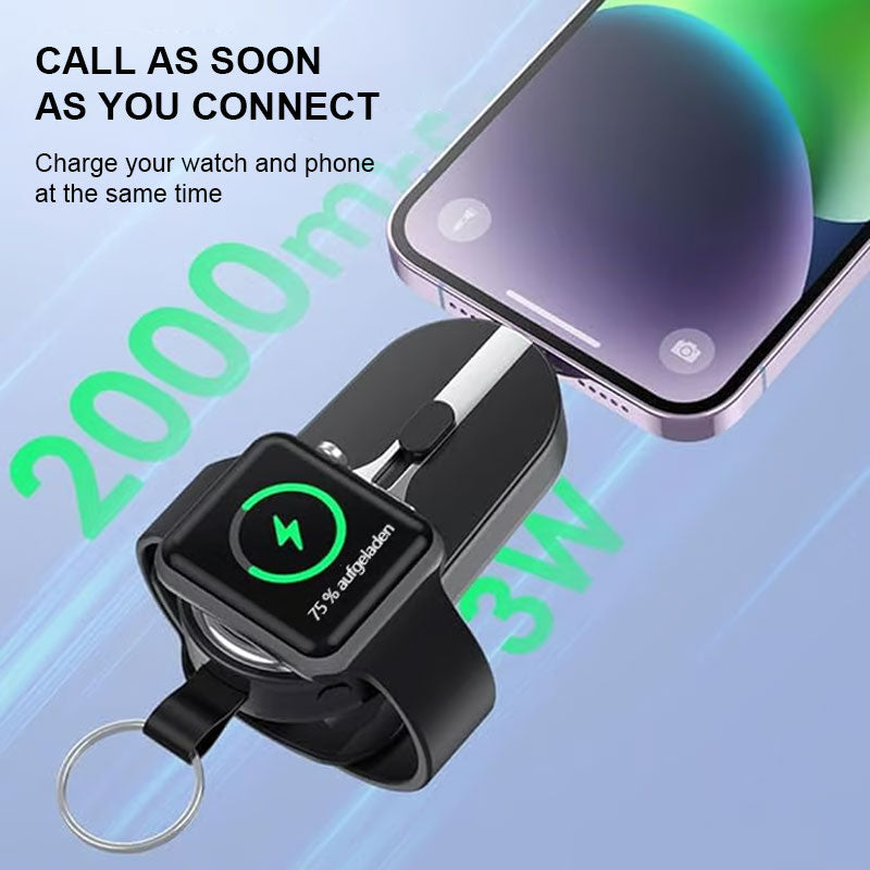 🔥Uppladdningsbar nyckelring📱För telefon + iwatch/Rechargeable Keychain For Phone + iWatch