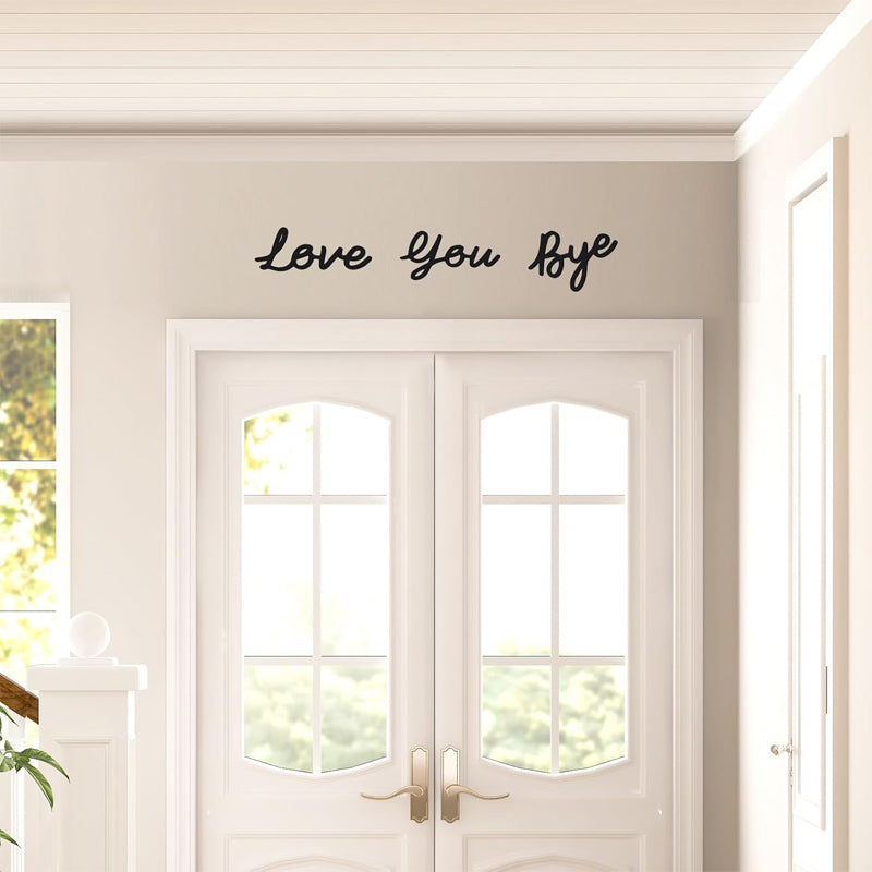 đżLOVE YOU BYE TrĂ€skylt i bohemisk stil för vĂ€ggdekorationđż