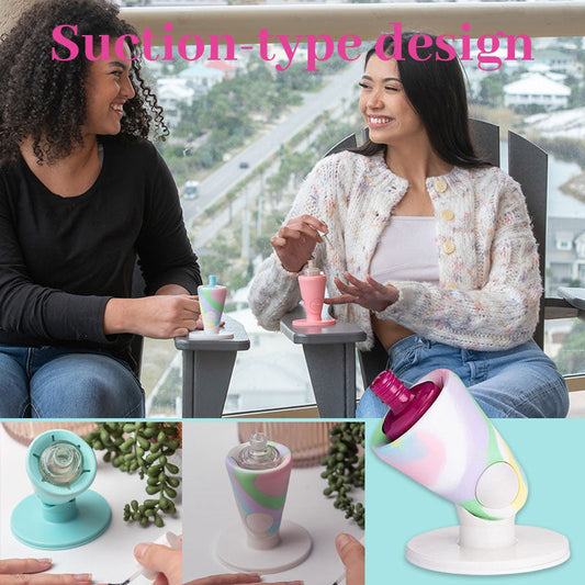 🌸 Bärbar nagellackhållare i silikon 🌸