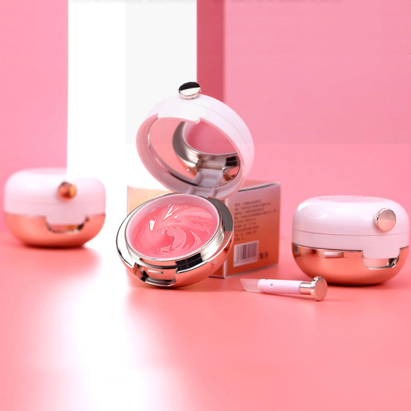 Air Cushion fuktgivande läppmask, förebyggande av torra och spruckna läppar Inbyggd läppborste