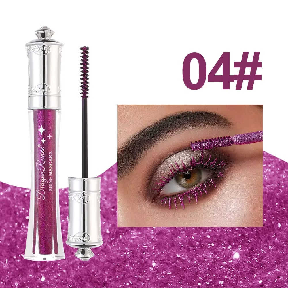 Glittrande Kristalldiamantfärgad Glittermascara
