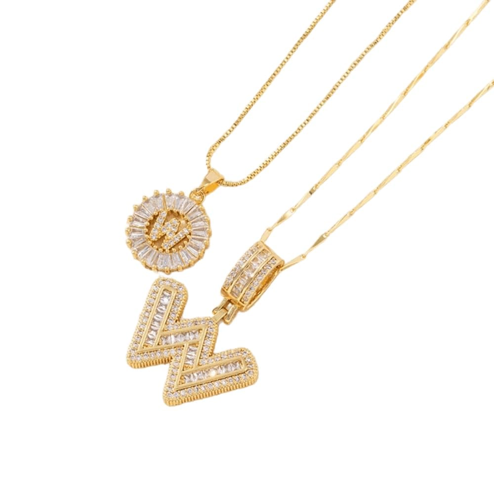 ⭐50% RABATT⭐Alfabetet Hängsmycke Halsband Set