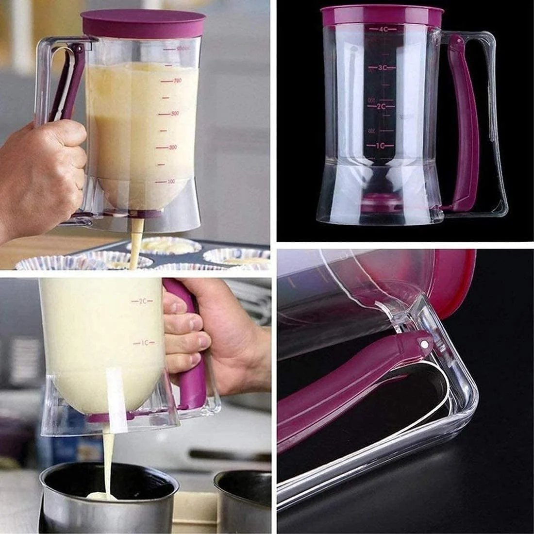 đ§Deg cupcake pannkaka delare dispenser verktyg/batteri separator dispenser