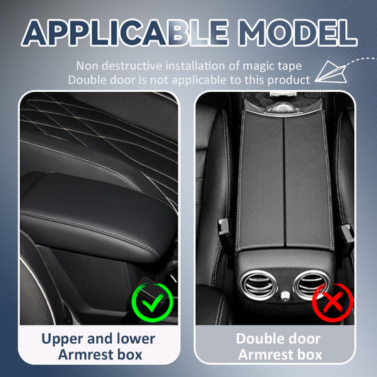 Förvaringslåda för bilarmstöd