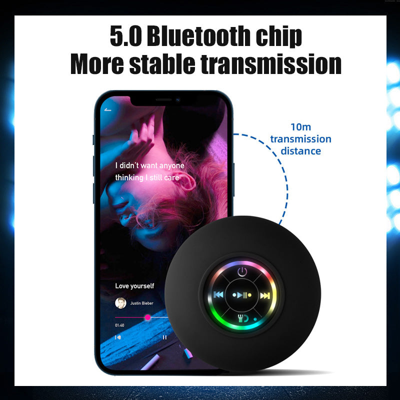 Stor Sugkopp LED-Ljus Vattentät Bluetooth-Högtalare/Large Suction Cup LED Light Waterproof Bluetooth Speaker