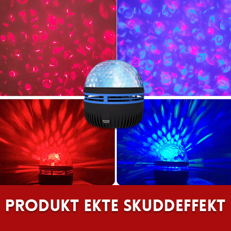 Fjärrkontrollprojektor för omgivningsljus med vattenrippel / Fjärrkontrollprojektor med vattenrippel