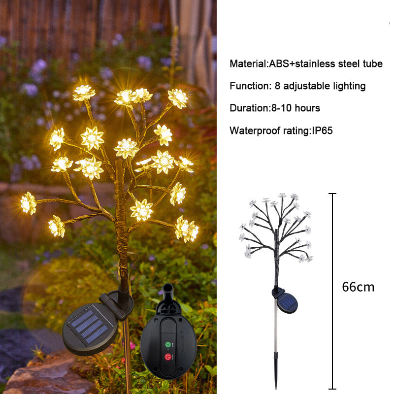✨Utomhus Vattentät Cherry Blossom Multicolour Solar Garden Lights🎉